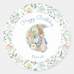 Sticker Rond Classic Peter le lapin Beatrix Potter Anniversaire