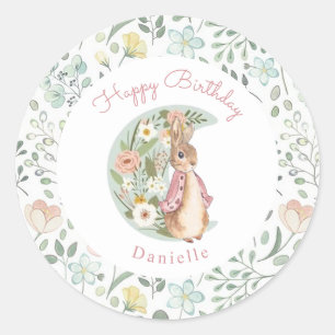 Sticker Rond Classic Peter le lapin Beatrix Potter Anniversaire