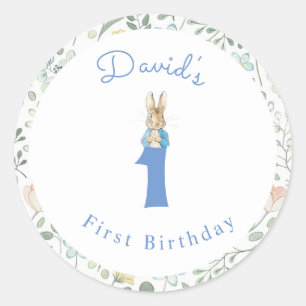 Sticker Rond Classic Peter le lapin Beatrix Potter Anniversaire