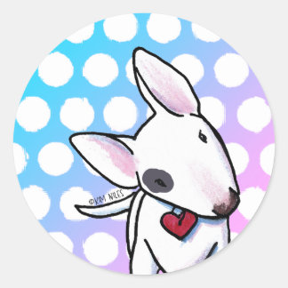 Sticker rond Classic Taureau tacheté