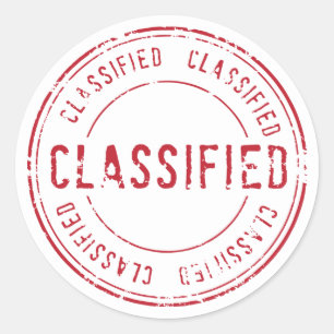 Sticker Rond Classifié