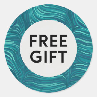 Sticker rond classique Belle conception cadeau gra