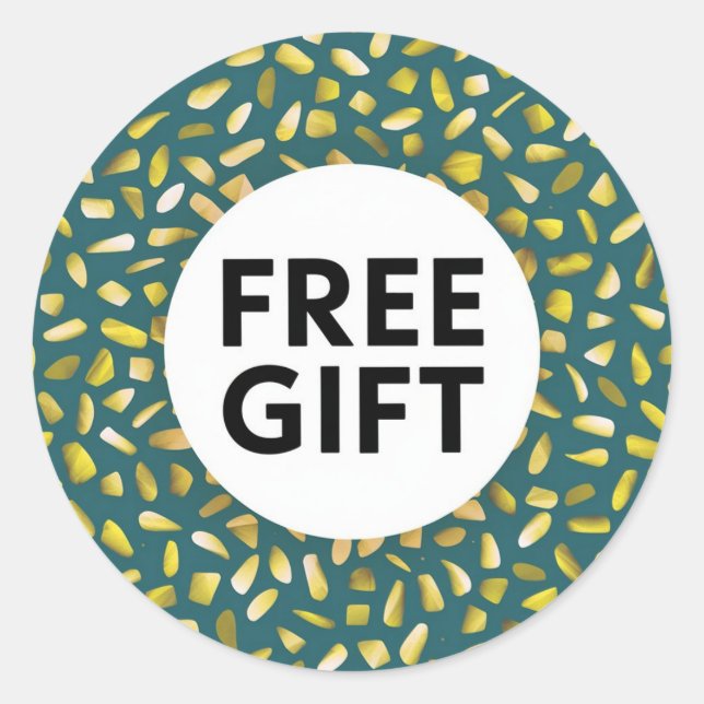 Sticker rond classique Belle conception cadeau gra (Devant)