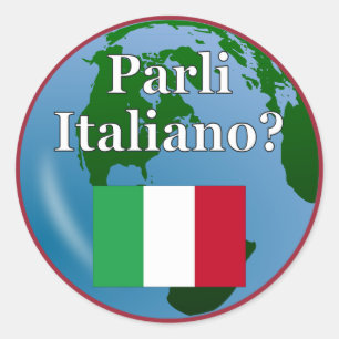 Sticker rond classique, brillant