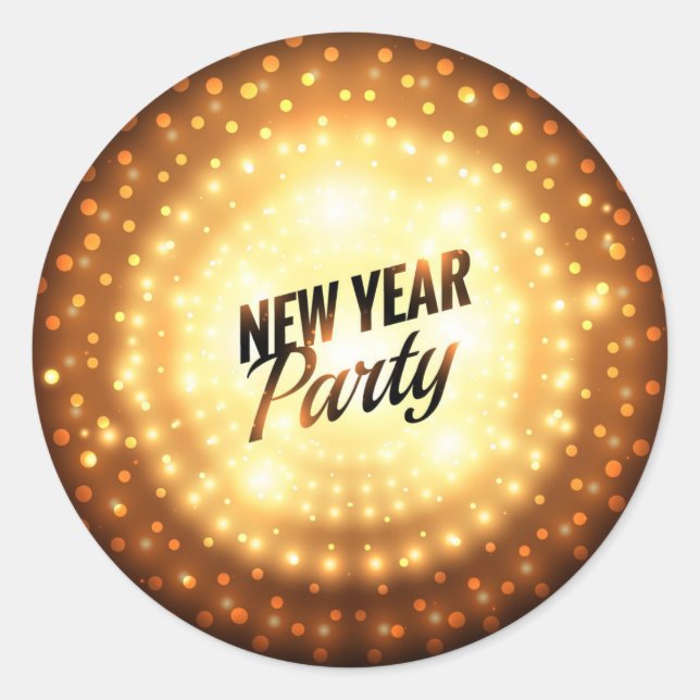 Sticker rond classique, brillant, grand, 3 pouces  (Devant)