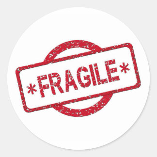 Sticker rond classique, brillant, grand, 3 pouces