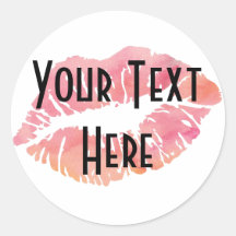 Sticker rond classique, brillant, petit, 1½ pouce