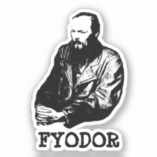 Sticker rond classique de Fiodor