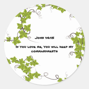 Sticker rond classique de la Bible