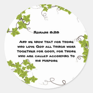 Sticker rond classique de la Bible