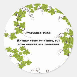 Sticker rond classique de la Bible