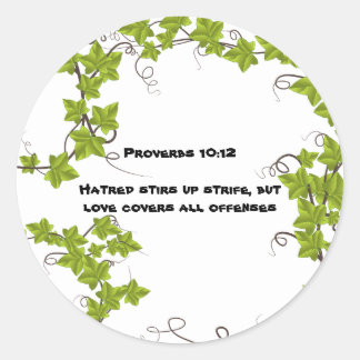 Sticker rond classique de la Bible