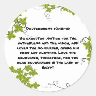 Sticker rond classique de la Bible