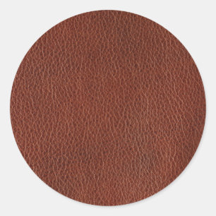 Sticker rond classique en cuir