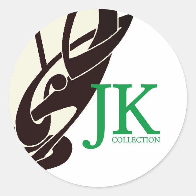 Sticker rond classique JK Collection (Devant)