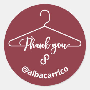 Sticker rond classique Merci Poshmark