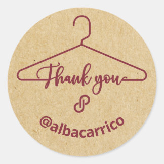 Sticker rond classique Merci Poshmark