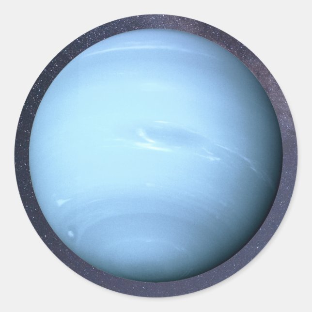 Sticker rond classique Planet Neptune (Devant)