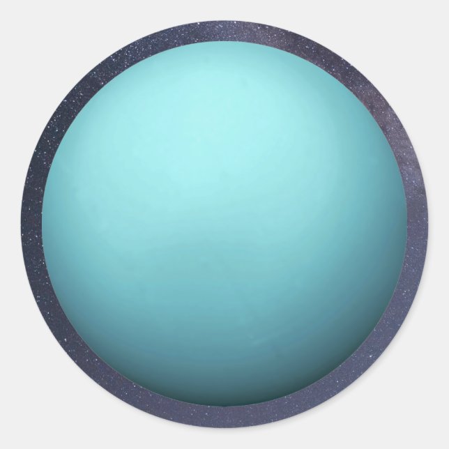 Sticker rond classique Planet Uranus (Devant)