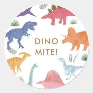 Sticker rond classique pour la fête d'anniversaire