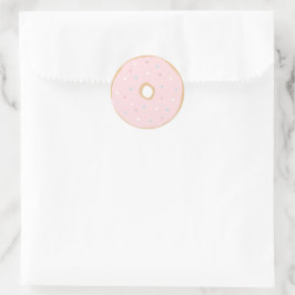 Sticker rond classique pour la fête d'anniversaire