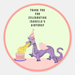 Sticker rond classique pour l'anniversaire du drag