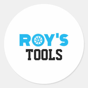 Sticker rond classique Roy's Tools