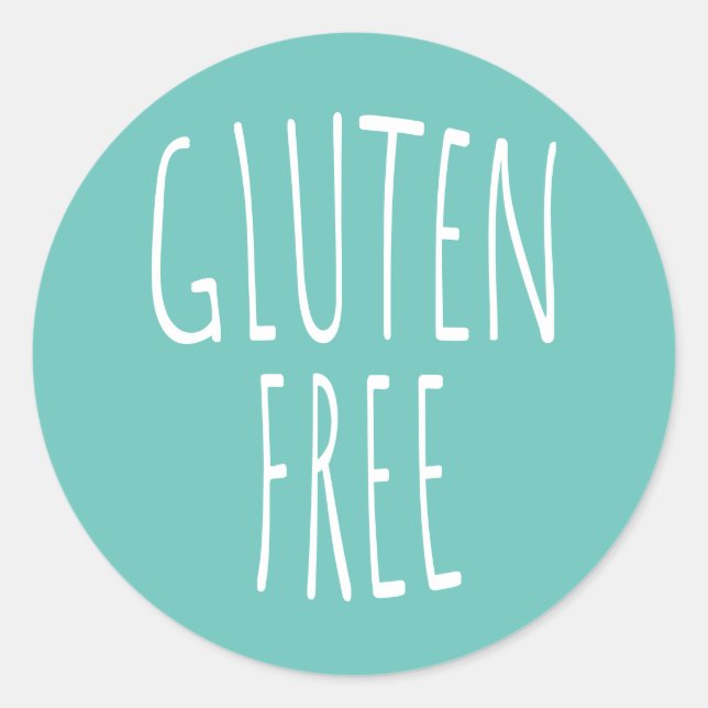 Sticker rond classique sans gluten (Devant)