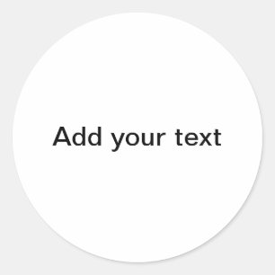 Sticker rond classique "Your Canvas"