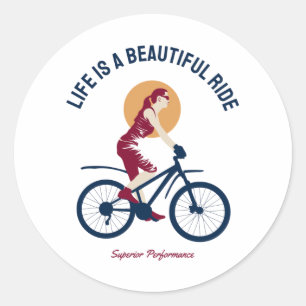 Sticker Rond Classy rider