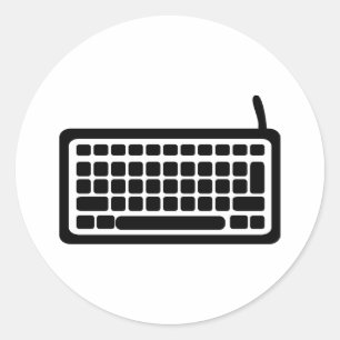 Sticker Rond Clavier d'ordinateur