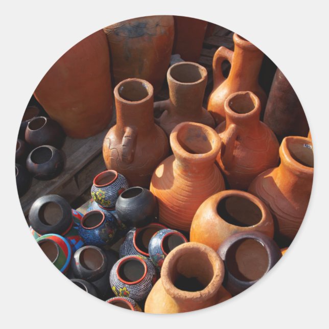 Sticker Rond Clay Pots, Hazyview, Mpumalanga, South Africa (Devant)