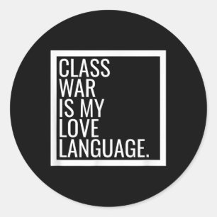 Sticker Rond CLÉ DE GUERRE DE Dsa DE GAUCHE MARXiste Démocratiq