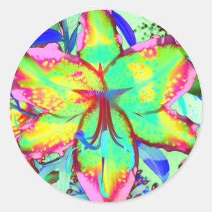 Sticker Rond Clé West Lily