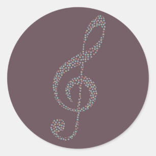 Sticker Rond clef à trépied