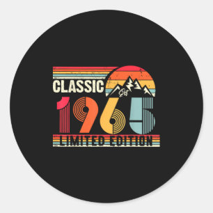 Sticker Rond Clic 1965 Édition Limitée 60 Ans 60e Anniversaire