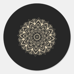 Sticker Rond Clic Mandala Style 86 47 Subtle Anti Trump Resist