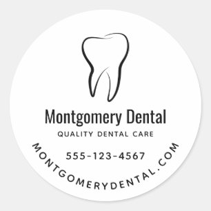 Sticker Rond Clinique dentaire Dentistry Business Médicale