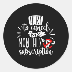 Sticker Rond Cliquez ici pour annuler mon ticker d'abonnement m