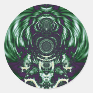 Sticker Rond Cloche verte