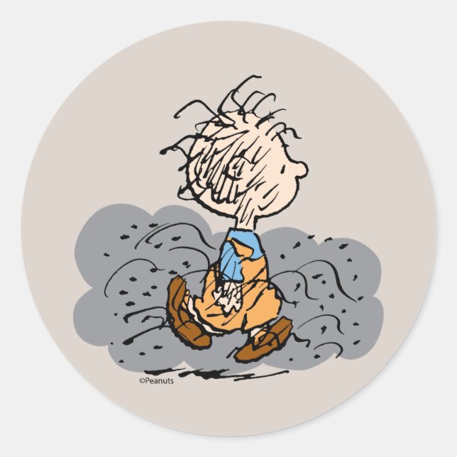 Sticker Rond Cloud piétonnier Pigpen (Devant)