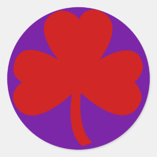 Sticker Rond Clover Casquette rouge