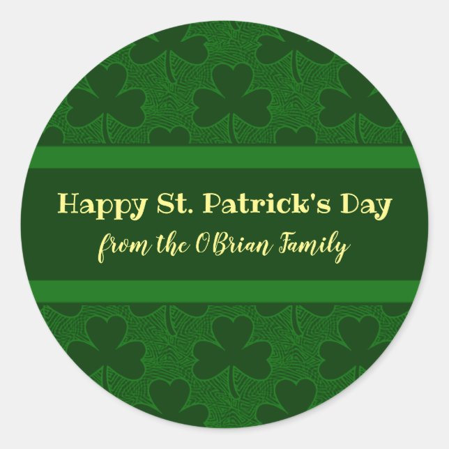 Sticker Rond Clover Scribblprint (Devant)