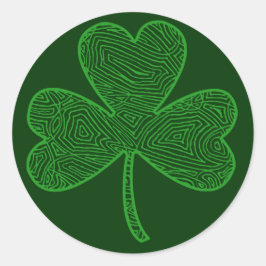 Sticker Rond Clover Scribblprint