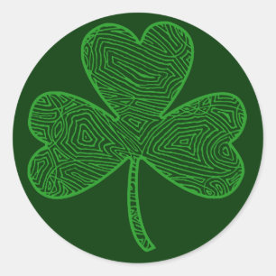 Sticker Rond Clover Scribblprint