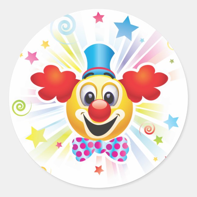 Sticker Rond Clown (Devant)