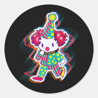 Sticker Rond Clown