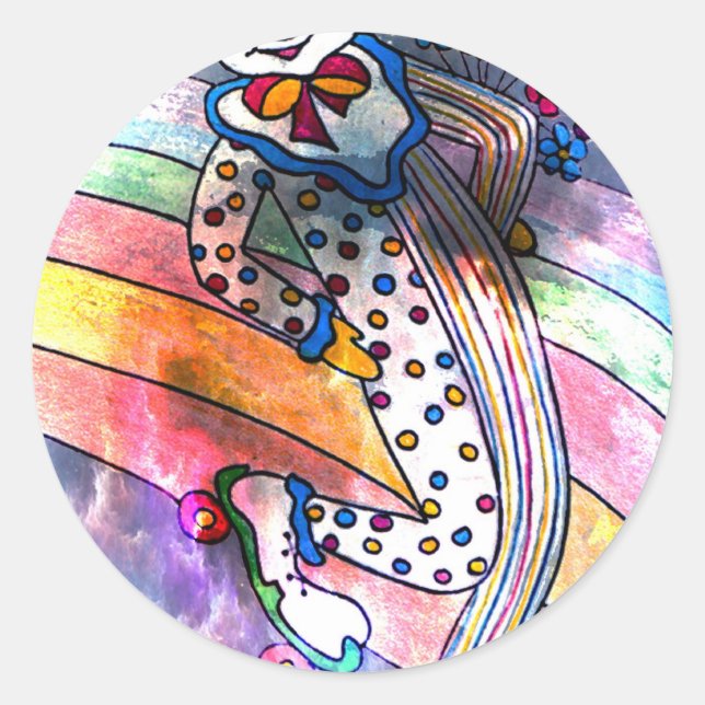 Sticker Rond CLOWN DANS LOVE.jpg (Devant)