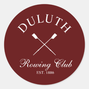 Sticker Rond Club d'aviron classique
