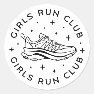 Sticker Rond Club de course pour filles